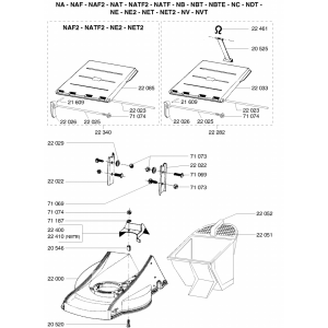 Pièces détachées CARCASSE-PANIER-AUTRE NV OUTILS WOLF - MSSHOP