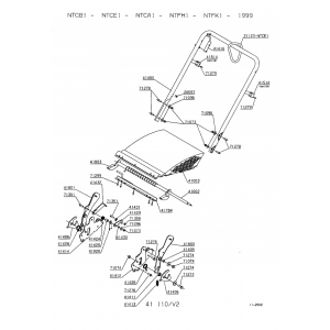 Pièces détachées GUIDON Tondeuse NTFK1 OUTILS WOLF - MSSHOP