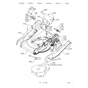 Pièces détachées CARCASSE Tondeuse NTFK1 OUTILS WOLF - MSSHOP