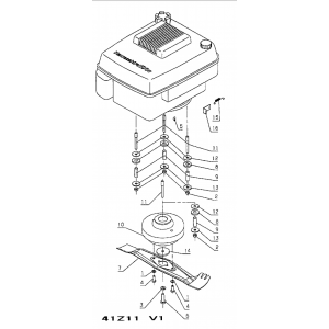 Pièces détachées MOTEUR-LAME Tondeuse NTFK1-98 OUTILS WOLF - MSSHOP