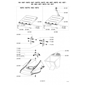 Pièces détachées CARCASSE-PANIER-AUTRE NVT OUTILS WOLF - MSSHOP