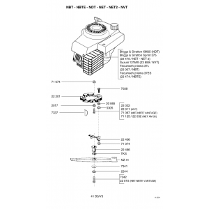 Pièces détachées MOTEUR-LAME NVT OUTILS WOLF - MSSHOP