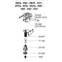 Pièces détachées SYSTEME DE TRACTION Tondeuse 46cm PFTS - OUTILS WOLF