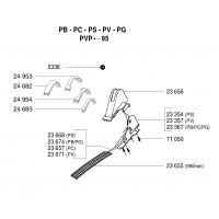 Pièces détachées GUIDON 2 PC OUTILS WOLF - MSSHOP