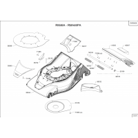 Pièces détachées CARCASSE-INSERT MULCHING Tondeuse RM46A OUTILS WOLF - MSSHOP