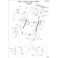 Pièces détachées ANCIEN GUIDON Tondeuse RM46A OUTILS WOLF - MSSHOP