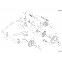 Pièces détachées TRANSMISSION-ROUES-HAUTEUR DE COUPE Tondeuse RM46AB OUTILS WOLF - MSSHOP