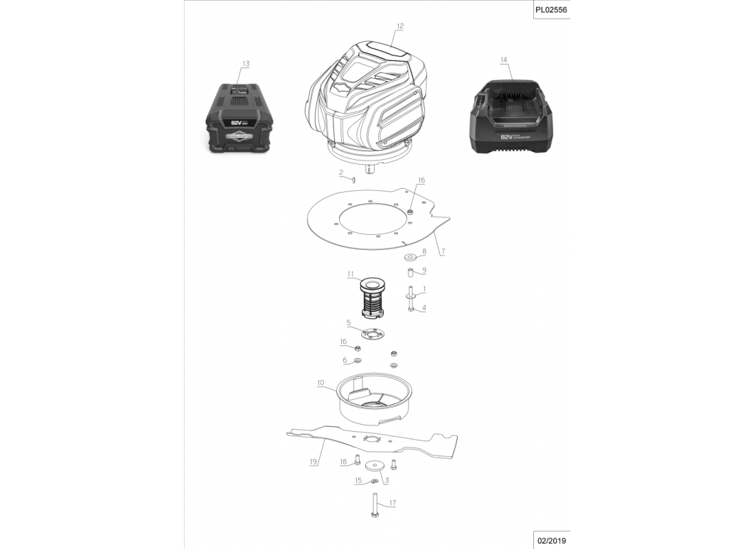 5 - MOTEUR-BATTERIE-LAME | RM46AB