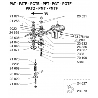 Pièces détachées SYSTEME DE TRACTION Tondeuse 46cm PAT OUTILS WOLF - MSSHOP