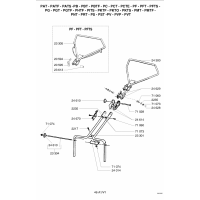 Pièces détachées GUIDON Tondeuse 46cm PATS OUTILS WOLF - MSSHOP