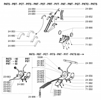 Pièces détachées GUIDON Tondeuse 46cm PBT OUTILS WOLF - MSSHOP