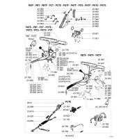 Pièces détachées GUIDON Tondeuse 46cm PBT OUTILS WOLF - MSSHOP