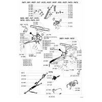 Pièces détachées GUIDON Tondeuse 46cm PCT OUTILS WOLF - MSSHOP