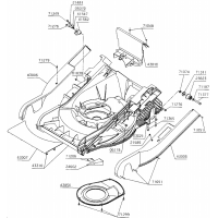 Pièces détachées CARCASSE TONDEUSE GTFD1M OUTILS WOLF MSSHOP