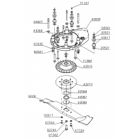 Pièces détachées SUPPORT MOTEUR-LAME GTFD1M OUTILS WOLF MSSHOP