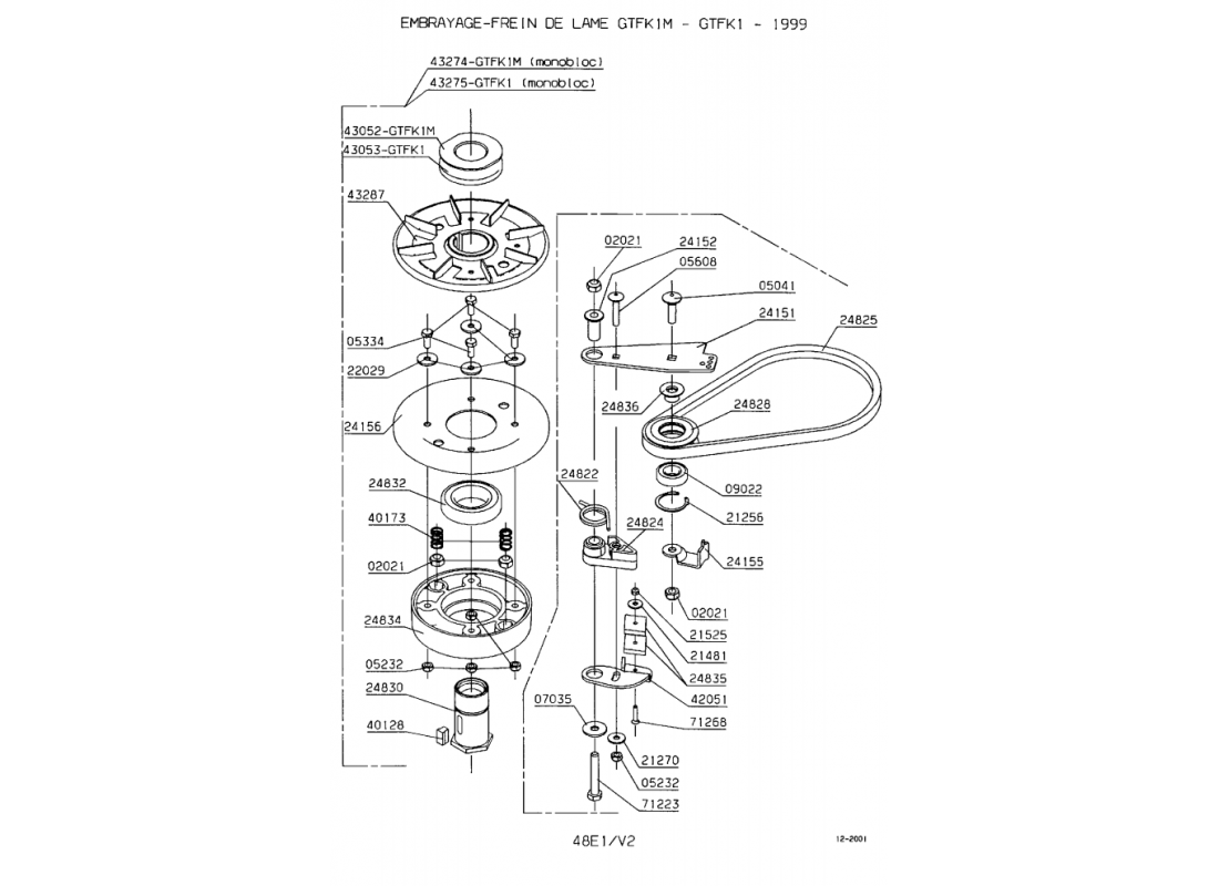 1 - FREIN DE LAME 1 | GTFK1M