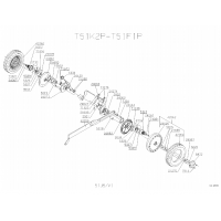 Pièce détachée ROUES-HAUTEUR DE COUPE 1 T51F1P OUTILS WOLF MSSHOP