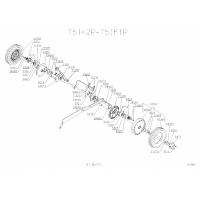 Pièces détachées ROUES-HAUTEUR DE COUPE T51K2P OUTILS WOLF MSSHOP