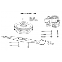 Pièces MOTEUR-LAME TAKF OUTILS WOLF MSSHOP