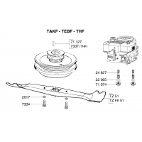 Pièces MOTEUR-LAME TEBF OUTILS WOLF MSSHOP