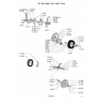 Pièce détachée ROUES-HAUTEUR DE COUPE 1 TEB OUTILS WOLF MSSHOP