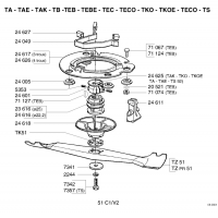 Pièce détachée MOTEUR-LAME TEBE OUTILS WOLF MSSHOP