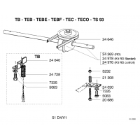 Pièce détachée SYSTEME DE TRACTION 4 TEBE OUTILS WOLF MSSHOP