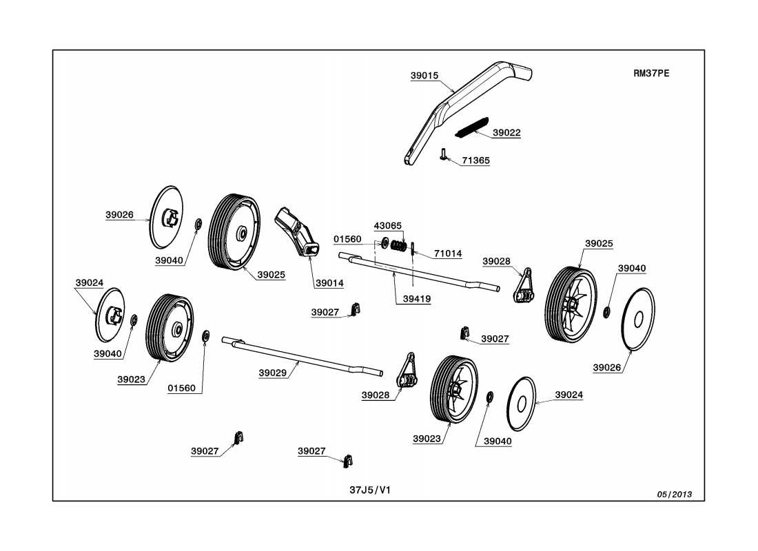 3 - ROUES-HAUTEUR DE COUPE | RM37PE